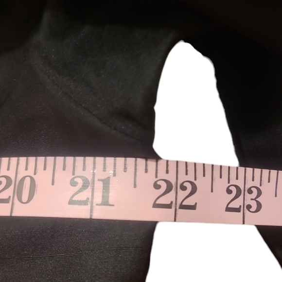 100% Silk Black Button up Oversized Medium Shacket top Vintage EUC - Picture 8 of 8